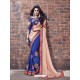 Blue Fancy Fabric Embroidered Saree