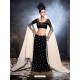 Black Dupion Silk Embroidered Lehenga Choli