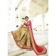 Gold Faux Georgette Embroidered Saree