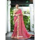 Pink Fancy Fabric Embroidered Saree
