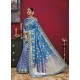 Markable Blue Silk Saree