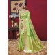 Radiant Parrot Green Silk Saree