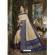 Light Beige Cotton Silk Saree