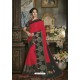 Crimson Cotton Silk Saree