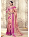Remarkable Pink Silk Saree