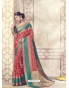Spectacular Red Silk Saree
