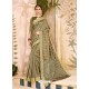 Taupe Cotton Silk Party Wear Saree