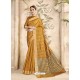 Mustard Cotton Silk Party Wear Saree