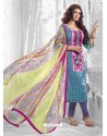 Ayesha Takia Multicolor Cotton Churidar Salwar Suits