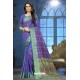 Royal Blue Patola Jacquard Silk Saree
