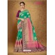 Jade Green Banarasi Silk Weaving Saree