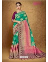 Jade Green Banarasi Silk Weaving Saree
