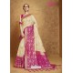 Off White Banarasi Silk Weaving Saree