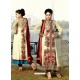 Off White Georgette Embroidered Anarkali Suit