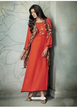 Heavenly Printed Party Wear Kurti