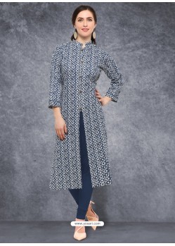 Girlish Printed Party Wear Kurti