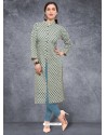 Glowing Printed Party Wear Kurti