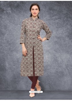 Lovely Cotton Printed Party Wear Kurti