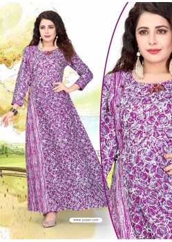 Rayon Slub Cotton Party Wear Kurti