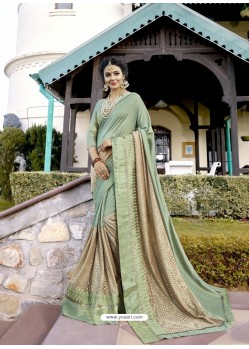 Sensational Sea Green Saree