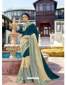 Extraordinary Teal Fancy Fabric Saree