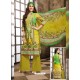 Green Printed Palazzo Suit