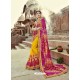 Radiant Yellow Georgette Party Wear Saree