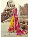 Radiant Yellow Georgette Party Wear Saree