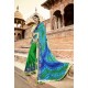 Deserving Green Party Wear Saree