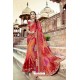 Delightful Red Georgette Party Wear Saree