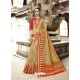 Beige Cotton Silk Jacquard Border Saree