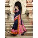 Fashionistic Navy Blue Designer Saree