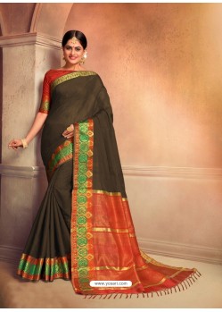 Desirable Cotton Silk Party Wear Saree