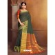 Asthetic Mehendi Cotton Saree