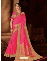 Stupendous Rani Silk Designer Saree