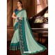 Heavenly Embroidered Silk Saree