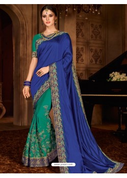 Graceful Royal Blue Saree