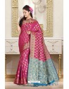 Magnificent Rani Banarasi Silk Party Wear Saree