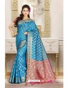 Modern Banarasi Silk Party Wear Saree