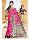 Delightful Zari Work Saree