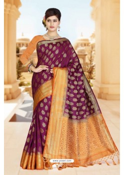 Perfect Art Silk Tussar Zari Work Designer Saree