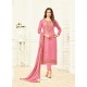 Lovely Peach Churidar Salwar Suit