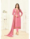 Lovely Peach Churidar Salwar Suit