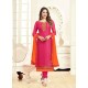 Latest Fuchsia Brasso Georgette Suit