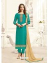 Magical Aqua Mint Churidar Suit