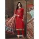 Gorgeous Cotton Satin Churidar Suit