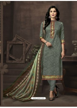 Incredible Grey Churidar Suit