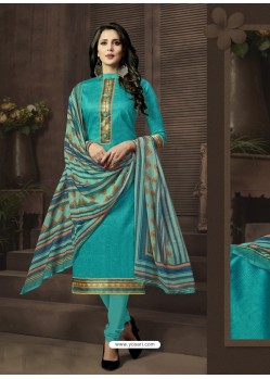 Mesmeric Cotton Satin Churidar Suit