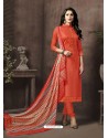 Radiant Cotton Satin Churidar Salwar Suit