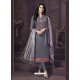 Exceptional Grey Cotton Churidar Suit